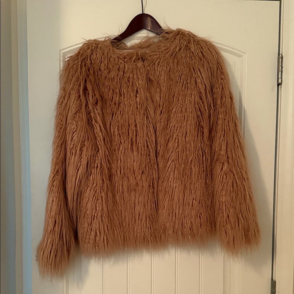 Faux Fur Blush Pink Jacket